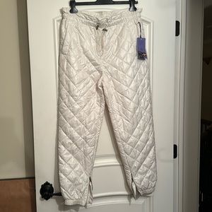 NWT Future Collective lined quilter joggers